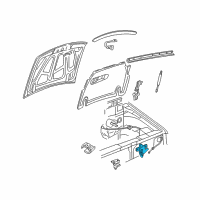 OEM Ford Explorer Sport Trac Latch Diagram - F87Z-16700-AA