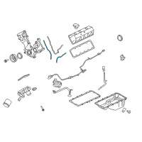 OEM Ford Crown Victoria Front Cover Gasket Diagram - 4R3Z-6020-DB