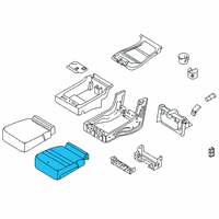 OEM Ford F-150 Seat Cushion Pad Diagram - FL3Z-18632A22-A