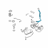 OEM Ford Taurus Filler Pipe Diagram - AA5Z-9034-F