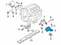 OEM Ford F-150 Mount Bracket Diagram - JL3Z-6038-F