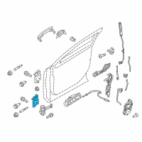 OEM Ford Taurus Lower Hinge Diagram - 8A5Z-5422810-A