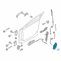 OEM Ford Explorer Latch Diagram - DG1Z-5421812-C
