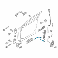 OEM Ford Taurus Release Cable Diagram - AG1Z-54221A00-C