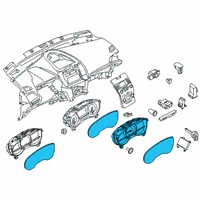 OEM Ford Edge Cluster Assembly Diagram - FT4Z-10849-CA