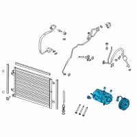 OEM Ford F-250 Super Duty Compressor Assembly Diagram - HC3Z-19703-B