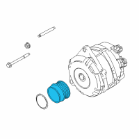 OEM Lincoln Continental Pulley Diagram - FT4Z-10344-D