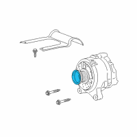 OEM Ford Mustang Pulley Diagram - F5AZ-10344-A