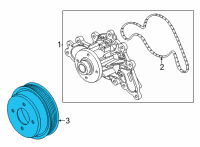 OEM Ford Pulley Diagram - LC3Z-8509-B