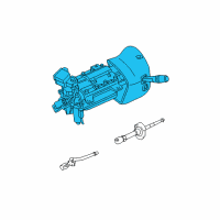 OEM Ford Crown Victoria Column Assembly Diagram - 7W1Z-3C529-A
