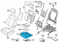 OEM Ford F-150 PAD - SEAT CUSHION Diagram - ML3Z-15632A23-A