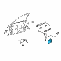 OEM Ford Focus Latch Assembly Diagram - 6S4Z-5426413-E