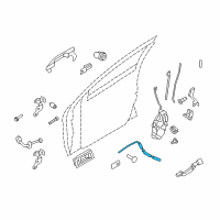 OEM Ford Focus Lock Cable Diagram - 8S4Z-63221A00-A