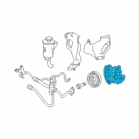 OEM Ford Explorer Power Steering Pump Diagram - 5L2Z3A674BRM