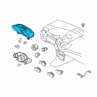 OEM Ford Fiesta Cluster Assembly Diagram - BE8Z-10849-EA