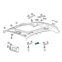 OEM Lincoln Continental Reading Lamp Assembly Diagram - FA1Z-13776-AL