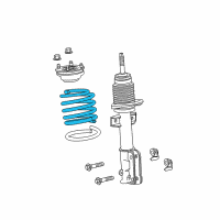OEM Ford Mustang Coil Spring Diagram - BR3Z-5310-A