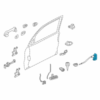 OEM Ford Escape Latch Assembly Diagram - 6L8Z-7821812-B