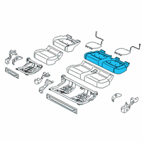 OEM Ford F-250 Super Duty Seat Cushion Pad Diagram - FL3Z-1663841-D