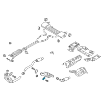 OEM Lincoln MKZ Catalytic Converter Bracket Diagram - F2GZ-5K291-B