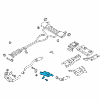 OEM Ford Fusion Catalytic Converter Diagram - GD9Z-5E212-A