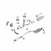 OEM Ford Taurus Front Pipe Hanger Diagram - 8G1Z-5A204-B