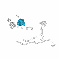 OEM Lincoln Power Steering Pump Diagram - 1W4Z-3A674-BARM