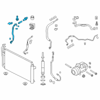 OEM Lincoln MKX AC Hose Diagram - 8T4Z-19972-AA