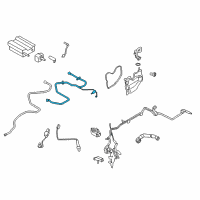 OEM Lincoln MKX Connector Hose Diagram - F2GZ-9D683-A
