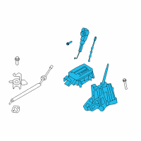 OEM Ford Escape Gear Shift Assembly Diagram - BL8Z-7210-CA
