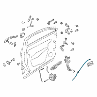 OEM Lincoln MKC Release Cable Diagram - EJ7Z-17221A00-A