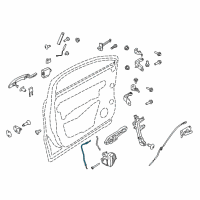 OEM Lincoln MKC Lock Cable Diagram - EJ7Z-58221A00-A