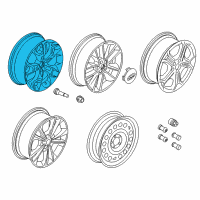 OEM Ford Escape Wheel, Alloy Diagram - CJ5Z-1007-K