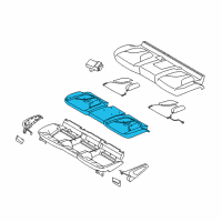 OEM Lincoln MKC Seat Cushion Pad Diagram - EJ7Z-7863840-B