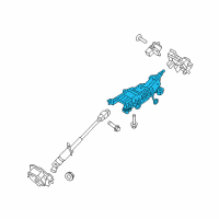 OEM Ford Taurus Column Assembly Diagram - BG1Z-3C529-D