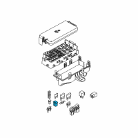 OEM Ford Explorer Sport Trac Maxi Fuse Diagram - XR8Z-14526-B
