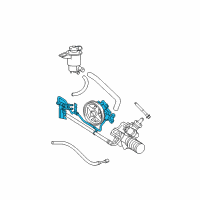 OEM Mercury Grand Marquis Power Steering Pump Diagram - 8W7Z-3A674-BRM