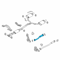 OEM Ford Front Pipe Diagram - DB5Z-5G203-B