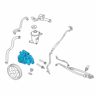 OEM Ford Expedition Power Steering Pump Diagram - 9L3Z-3A674-CRM