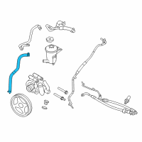 OEM Ford Expedition Power Steering Suction Hose Diagram - 9L3Z-3691-C