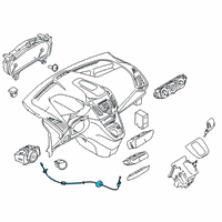 OEM Ford Shift Control Cable Diagram - DT1Z-7E395-B