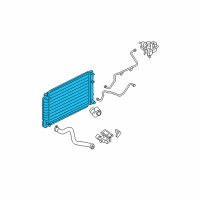 OEM Ford Escape Radiator Assembly Diagram - 6L8Z-8005-AA