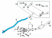 OEM Ford Escape MUFFLER ASY Diagram - LX6Z-5230-V