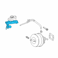 OEM 2009 Ford Mustang Master Cylinder Diagram - 9R3Z-2140-A