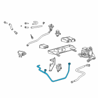 OEM Lincoln LS Tube Assembly Diagram - XW4Z-9B480-AD