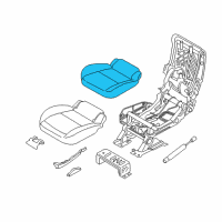 OEM Ford Transit Connect Seat Cushion Pad Diagram - FT1Z-1763841-A