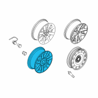OEM Ford Flex Wheel, Alloy Diagram - DA8Z-1007-A