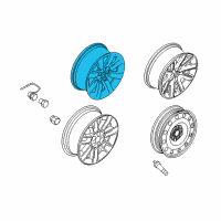 OEM Ford Flex Wheel, Alloy Diagram - 8A8Z-1007-B