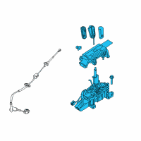 OEM Ford Gear Shift Assembly Diagram - 9L3Z-7210-FA