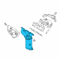 OEM Ford Taurus Manifold With Converter Diagram - BG1Z-5G232-C